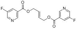 CAS#: 37744-21-1, [(E)-4-(5-Fluoropyridine-3-Carbonyl)Oxybut-2-Enyl] 5-Fluoropyridine-3-Carboxylate