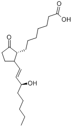 CAS 登录号：37786-00-8， (13E,15S)-15-羟基-9-氧代-前列腺-13-烯-1-酸