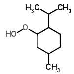 CAS 登录号：37837-09-5， 2-异丙基-5-甲基环己基氢过氧化物