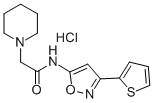 CAS 登录号:37852-49-6, 2-哌啶-1-基-N-(3-噻吩-2-基-1,2-恶唑-5-基)乙酰胺盐酸盐