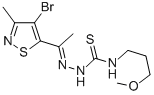 CAS#: 3787-35-7, 3-[1-(4-Bromo-3-Methyl-1,2-Thiazol-5-Yl)Ethylideneamino]-1-(3-Methoxypropyl)Thiourea