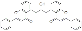 CAS 登录号：37962-64-4， 5-[2-羟基-3-(4-氧代-2-苯基苯并吡喃-5-基)氧基丙氧基]-2-苯基苯并吡喃-4-酮
