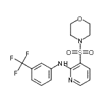 CAS#: 38025-96-6, 3-(4-Morpholinylsulfonyl)-N-[3-(Trifluoromethyl)Phenyl]-2-Pyridinamine