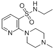 CAS 登录号：38030-54-5， N-乙基-2-(4-甲基-1-哌嗪基)-3-吡啶磺酰胺