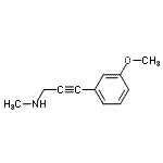 CAS 登录号：380429-14-1， 3-(3-甲氧基苯基)-N-甲基-2-丙炔-1-胺