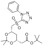 CAS#: 380460-37-7, Tert-Butyl 2-[(4R,6S)-2,2-Dimethyl-6-[(1-Phenyl-1H-Tetrazol-5-Ylsulfonyl)Methyl]-1,3-Dioxan-4-Yl]Acetate