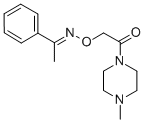 CAS 登录号：38063-86-4， 苯乙酮 O-((4-甲基-(哌嗪-1-基))羰基甲基)肟