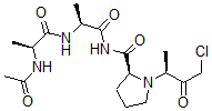 CAS 登录号：38104-40-4， (2S)-N-[(2S)-2-[[(2S)-2-乙酰氨基丙酰]氨基]丙酰]-1-[(2S)-4-氯-3-氧代丁烷-2-基]吡咯烷-2-甲酰胺