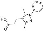 CAS 登录号：381697-36-5， 3-(3,5-二甲基-1-苯基-1H-吡唑-4-基)-丙酸