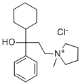 CAS#: 3818-88-0, 1-Cyclohexyl-3-(1-Methylpyrrolidin-1-Ium-1-Yl)-1-Phenylpropan-1-Ol Chloride