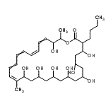 CAS 登录号：38264-25-4， (17Z,23Z)-3-丁基-4,6,8,10,12,14,16,27-八羟基-17,28-二甲基氧杂环二十八碳-17,19,21,23,25-五烯-2-酮