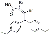 CAS 登录号：38273-00-6， (E)-2,3-二溴-4,4-二(4-乙基苯基)丁-2-烯酸