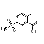 CAS#: 38275-34-2, 5-Chloro-2-(Methylsulfonyl)-4-Pyrimidinecarboxylic Acid