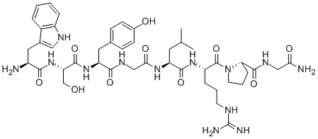 CAS 登录号：38280-52-3， 色氨酰-丝氨酰-酪氨酰-甘氨酰-亮氨酰-精氨酰-脯氨酰-甘氨酰胺