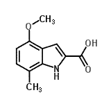 CAS#: 383132-77-2, 4-Methoxy-7-Methyl-1H-Indole-2-Carboxylic Acid