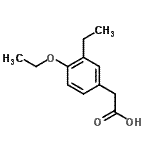 CAS 登录号：383134-75-6， (4-乙氧基-3-乙基苯基)乙酸