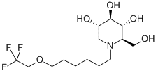 CAS 登录号：383417-50-3， N-(7-氧杂-9,9,9-三氟壬基)脱氧野尻霉素