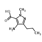 CAS#: 383427-88-1, 4-Amino-1-Methyl-3-Propyl-1H-Pyrazole-5-Carboxylic Acid