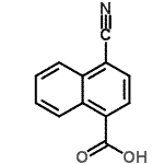 CAS#: 3839-19-8, 4-Cyano-1-Naphthoic Acid