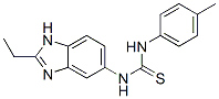 CAS 登录号：38423-16-4， 1-(2-乙基-3H-苯并咪唑-5-基)-3-(4-甲基苯基)硫脲