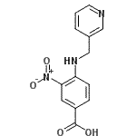 CAS 登录号：384855-46-3， 3-硝基-4-[(3-吡啶基甲基)氨基]苯甲酸