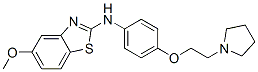 CAS#: 38519-94-7, 5-Methoxy-N-[4-(2-Pyrrolidin-1-Ylethoxy)Phenyl]-1,3-Benzothiazol-2-Amine