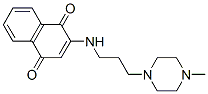 CAS 登录号：38528-40-4， 2-[3-(4-甲基哌嗪-1-基)丙基氨基]萘-1,4-二酮