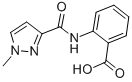 CAS 登录号：385383-59-5， 2-[(1-甲基吡唑-3-羰基)氨基]苯甲酸