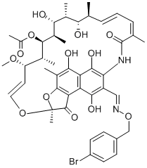 CAS#: 38601-55-7, 3-Formylrifamycin SV O-(4-bromobenzyl)oxime