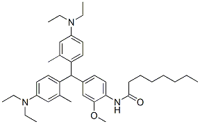 CAS#: 38615-38-2, N-[4-[Bis(4-Diethylamino-2-Methylphenyl)Methyl]-2-Methoxyphenyl]Octanamide