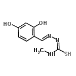 CAS#: 386254-60-0, (2E)-2-(2,4-Dihydroxybenzylidene)-N-Methylhydrazinecarbothioamide