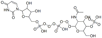 CAS#: 3863-56-7, [(2R,3R,4R,5R,6R)-3-Acetamido-4-Hydroxy-6-(Hydroxymethyl)-5-Sulfooxyoxan-2-Yl] [[(2R,3S,4R,5R)-5-(2,4-Dioxopyrimidin-1-Yl)-3,4-Dihydroxyoxolan-2-Yl]Methoxy-Hydroxyphosphoryl] Hydrogen Phosphate