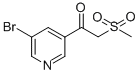 CAS#: 386715-50-0, 1-(5-Bromopyridin-3-Yl)-2-(Methylsulfonyl)Ethanone