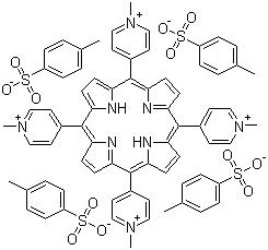 CAS 登录号：38673-65-3， 中位-四(N-甲基-4-吡啶基)卟吩四对甲苯磺酸盐