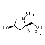 CAS#: 386766-72-9, (3R,5R)-5-Ethyl-5-(Hydroxymethyl)-1-Methyl-3-Pyrrolidinol