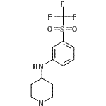 CAS#: 387350-88-1, N-{3-[(Trifluoromethyl)Sulfonyl]Phenyl}-4-Piperidinamine