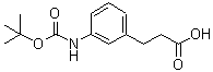CAS 登录号：387360-95-4， 3-(3-[(叔丁氧羰基)氨基]苯基)丙酸