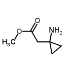 CAS 登录号：387845-51-4， 甲基(1-氨基环丙基)乙酸酯