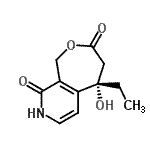 CAS 登录号：387862-46-6， (5S)-5-乙基-5-羟基-1,4,5,8-四氢氧杂卓并[3,4-c]吡啶-3,9-二酮