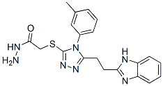 CAS 登录号：38911-96-5， 2-[[5-[2-(1H-苯并咪唑-2-基)乙基]-4-(3-甲基苯基)-1,2,4-三唑-3-基]硫基]乙酰肼