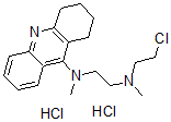 CAS 登录号:38915-05-8, N'-(2-氯乙基)-N,N'-二甲基-N-(1,2,3,4-四氢吖啶-9-基)乙烷-1,2-二胺二盐酸盐