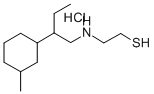 CAS#: 38920-62-6, 2-[2-(3-Methylcyclohexyl)Butylamino]Ethanethiol Hydrochloride