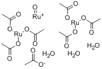 CAS#: 38998-79-7, Hexakis[mu-(Acetato-O:O')]-Triaqua-mu3-Oxotriruthenium(III)
