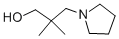 CAS 登录号：39067-46-4， 2,2-二甲基-3-吡咯烷-1-基丙-1-醇