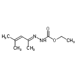 CAS 登录号：391257-00-4， 乙基(2E)-2-(4-甲基-3-戊烯-2-亚基)肼羧酸酯