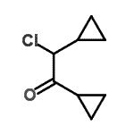 CAS#: 39250-97-0, 2-Chloro-1,2-Dicyclopropylethanone