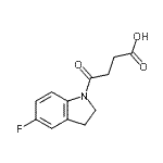 CAS#: 393183-92-1, 4-(5-Fluoro-2,3-Dihydro-1H-Indol-1-Yl)-4-Oxobutanoic Acid