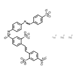 CAS#: 39363-31-0, Trisodium 5-nitro-2-[(E)-2-{2-sulfonato-4-[(E)-{4-[(4-sulfonatophenyl)diazenyl]phenyl}-azoxy]phenyl}vinyl]benzenesulfonate