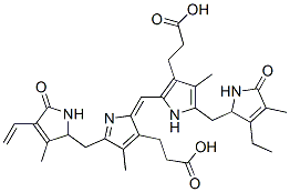 CAS 登录号：3947-38-4， 3-[2-[(Z)-[3-(2-羧基乙基)-5-[[(2R)-4-乙烯基-3-甲基-5-氧代-1,2-二氢吡咯-2-基]甲基]-4-甲基吡咯-2-亚基]甲基]-5-[[(2R)-3-乙基-4-甲基-5-氧代-1,2-二氢吡咯-2-基]甲基]-4-甲基-1H-吡咯-3-基]丙酸