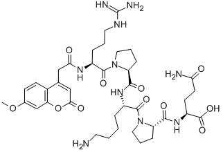 CAS 登录号：396718-26-6， 7-甲氧基香豆素基-精氨酰-脯氨酰-赖氨酰-脯氨酰-谷氨酰胺酸